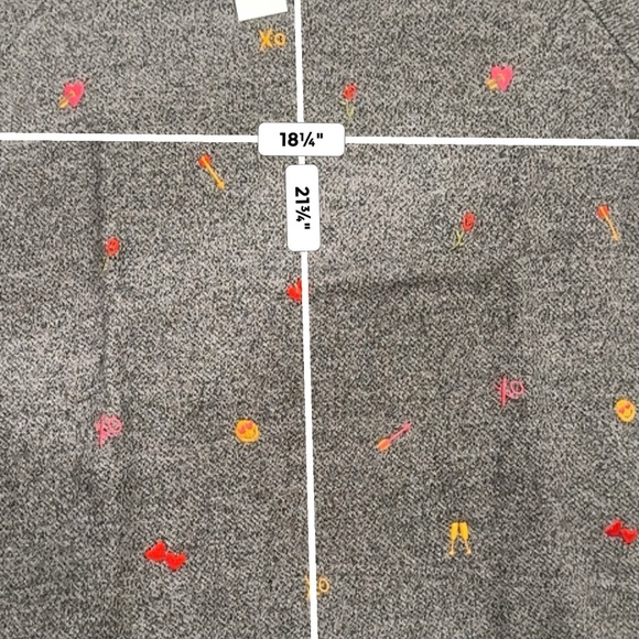 Lou & Grey Heart Emoji Fleeceback Sweatshirt Size XS New with tags - Picture 5 of 6